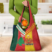 Rugby Papua New Guinea and Lebanon Grocery Bag PNG Kumuls Cedars Together