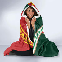 Rugby Papua New Guinea and Lebanon Hooded Blanket PNG Kumuls Cedars Together