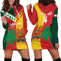 Custom Rugby Papua New Guinea and Lebanon Hoodie Dress PNG Kumuls Cedars Together