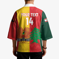 Custom Rugby Papua New Guinea and Lebanon Kimono PNG Kumuls Cedars Together