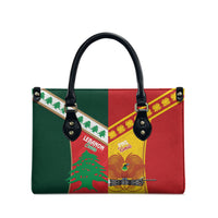 Rugby Papua New Guinea and Lebanon Leather Bag PNG Kumuls Cedars Together