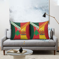 Rugby Papua New Guinea and Lebanon Pillow Cover PNG Kumuls Cedars Together