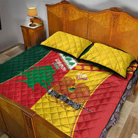 Rugby Papua New Guinea and Lebanon Quilt Bed Set PNG Kumuls Cedars Together
