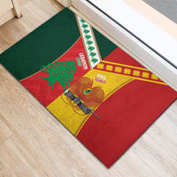 Rugby Papua New Guinea and Lebanon Rubber Doormat PNG Kumuls Cedars Together