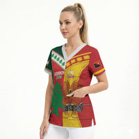 Custom Rugby Papua New Guinea and Lebanon Scrub Top PNG Kumuls Cedars Together
