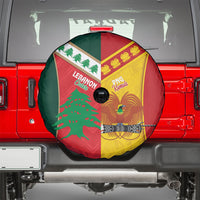Rugby Papua New Guinea and Lebanon Spare Tire Cover PNG Kumuls Cedars Together