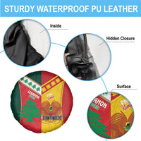 Rugby Papua New Guinea and Lebanon Spare Tire Cover PNG Kumuls Cedars Together
