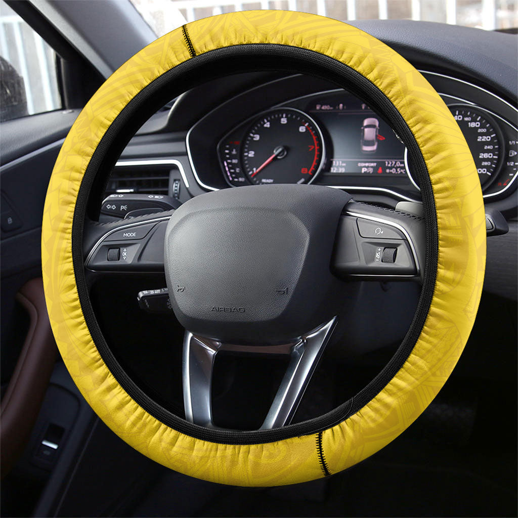 Rugby Papua New Guinea and Lebanon Steering Wheel Cover PNG Kumuls Cedars Together