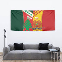 Rugby Papua New Guinea and Lebanon Tapestry PNG Kumuls Cedars Together