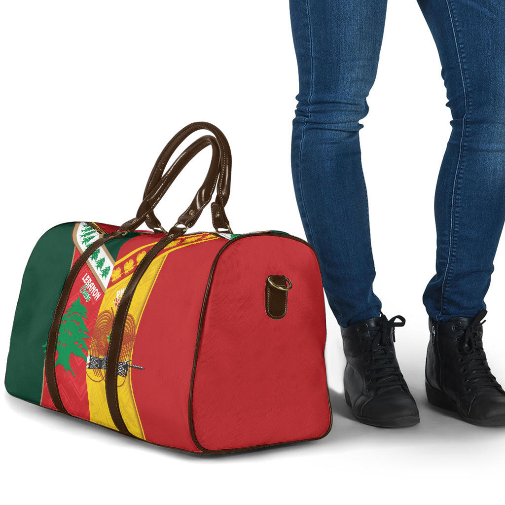 Rugby Papua New Guinea and Lebanon Travel Bag PNG Kumuls Cedars Together