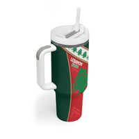 Rugby Papua New Guinea and Lebanon Tumbler With Handle PNG Kumuls Cedars Together