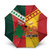 Rugby Papua New Guinea and Lebanon Umbrella PNG Kumuls Cedars Together