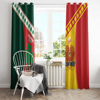 Rugby Papua New Guinea and Lebanon Window Curtain PNG Kumuls Cedars Together
