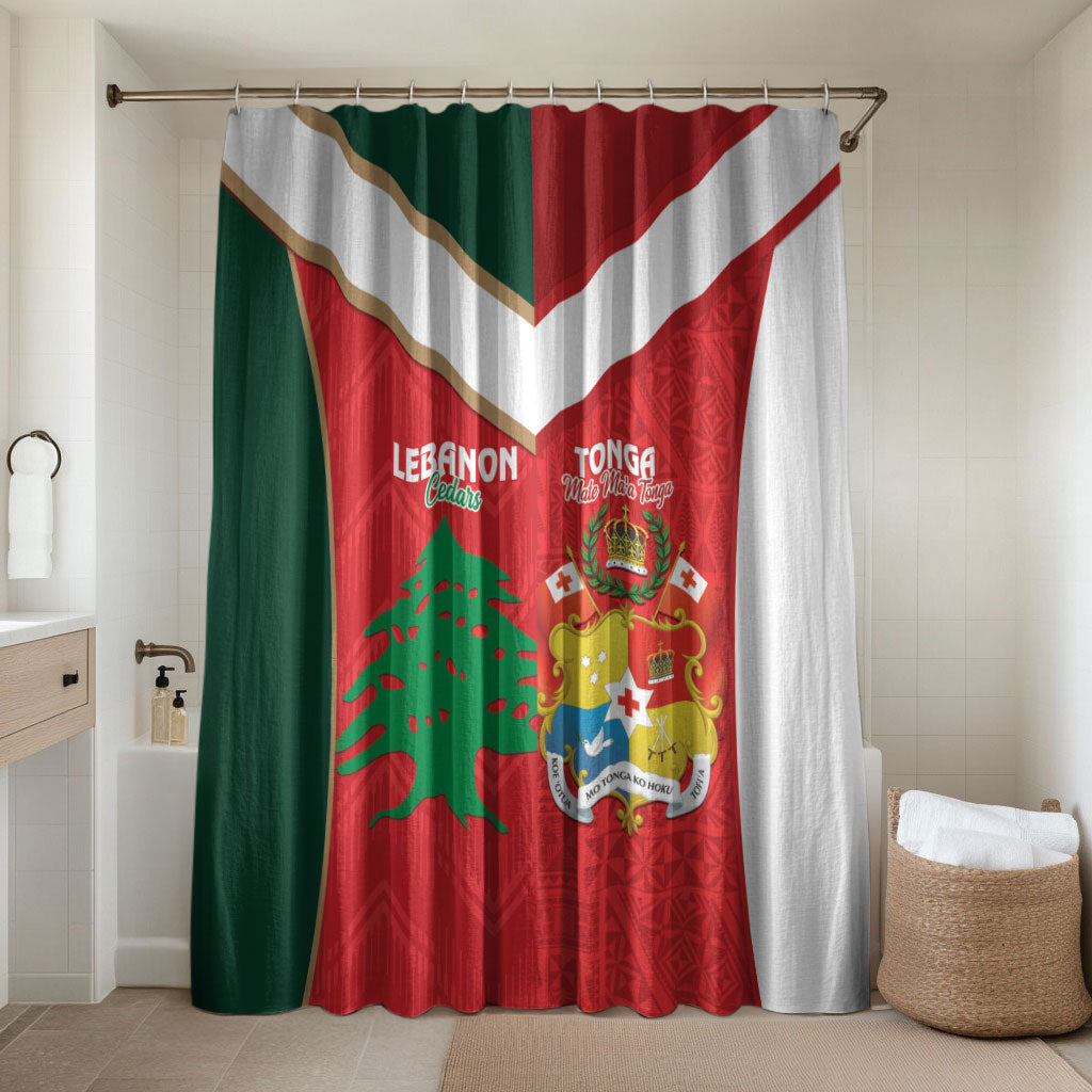 Rugby Tonga and Lebanon Bathroom Set Mate Maa Tonga Cedars Together