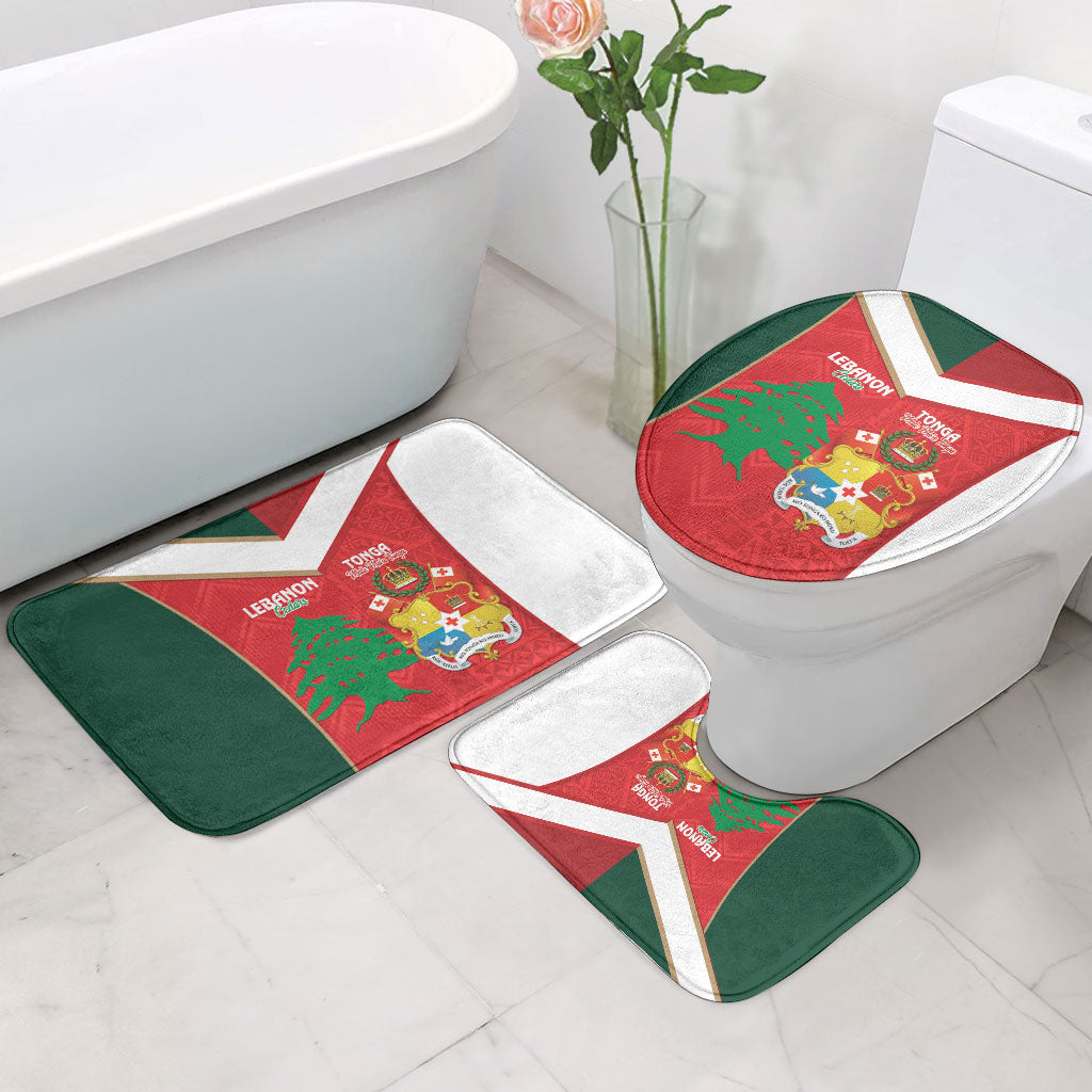 Rugby Tonga and Lebanon Bathroom Set Mate Maa Tonga Cedars Together