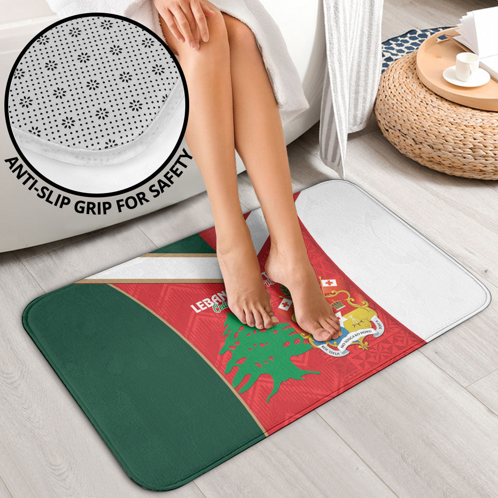 Rugby Tonga and Lebanon Bathroom Set Mate Maa Tonga Cedars Together