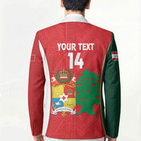 Custom Rugby Tonga and Lebanon Blazer Mate Maa Tonga Cedars Together