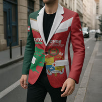 Custom Rugby Tonga and Lebanon Blazer Mate Maa Tonga Cedars Together