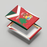 Rugby Tonga and Lebanon Canvas Wall Art Mate Maa Tonga Cedars Together
