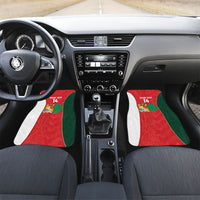 Custom Rugby Tonga and Lebanon Car Mats Mate Maa Tonga Cedars Together