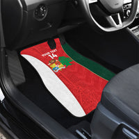 Custom Rugby Tonga and Lebanon Car Mats Mate Maa Tonga Cedars Together