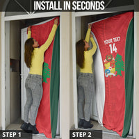 Custom Rugby Tonga and Lebanon Door Cover Mate Maa Tonga Cedars Together