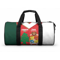 Rugby Tonga and Lebanon Duffle Bag Mate Maa Tonga Cedars Together
