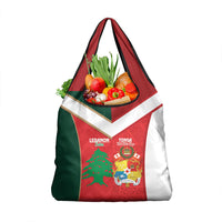 Rugby Tonga and Lebanon Grocery Bag Mate Maa Tonga Cedars Together