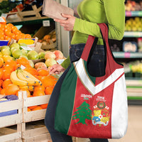 Rugby Tonga and Lebanon Grocery Bag Mate Maa Tonga Cedars Together