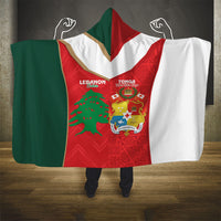 Rugby Tonga and Lebanon Hooded Blanket Mate Maa Tonga Cedars Together