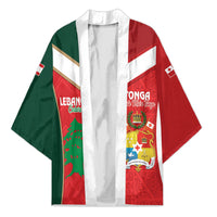 Custom Rugby Tonga and Lebanon Kimono Mate Maa Tonga Cedars Together