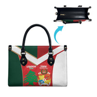Rugby Tonga and Lebanon Leather Bag Mate Maa Tonga Cedars Together