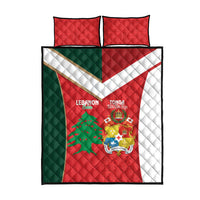Rugby Tonga and Lebanon Quilt Bed Set Mate Maa Tonga Cedars Together