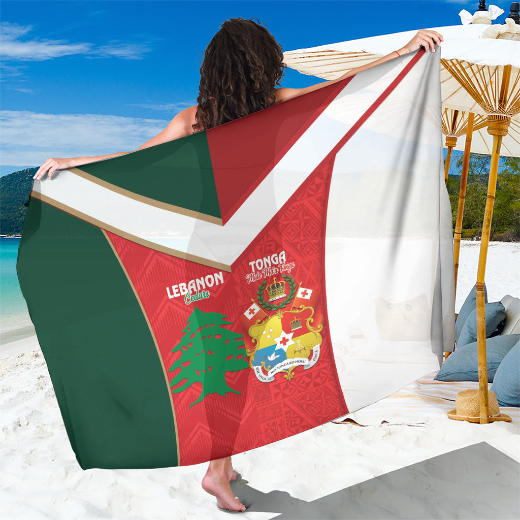Rugby Tonga and Lebanon Sarong Mate Maa Tonga Cedars Together