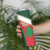 Rugby Tonga and Lebanon Skinny Tumbler Mate Maa Tonga Cedars Together
