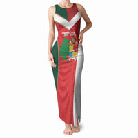 Custom Rugby Tonga and Lebanon Tank Maxi Dress Mate Maa Tonga Cedars Together