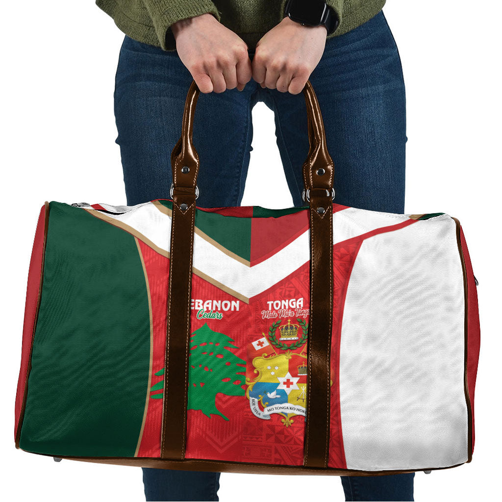 Rugby Tonga and Lebanon Travel Bag Mate Maa Tonga Cedars Together