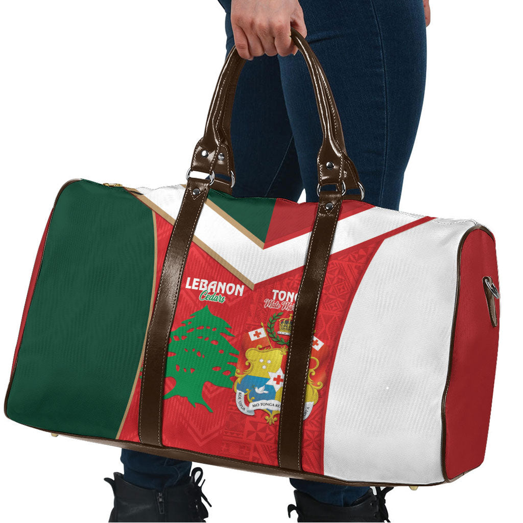 Rugby Tonga and Lebanon Travel Bag Mate Maa Tonga Cedars Together