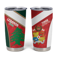 Rugby Tonga and Lebanon Tumbler Cup Mate Maa Tonga Cedars Together