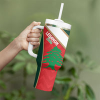 Rugby Tonga and Lebanon Tumbler With Handle Mate Maa Tonga Cedars Together