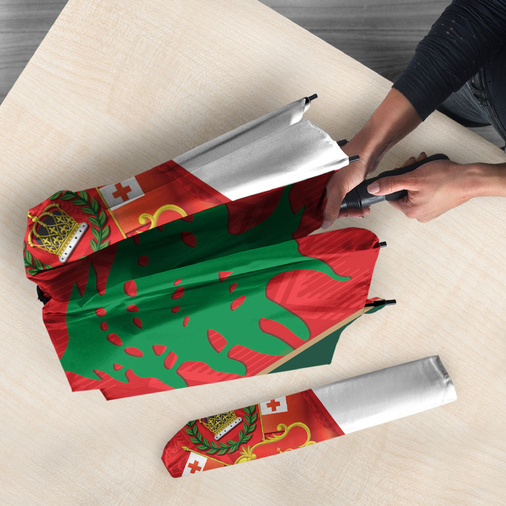 Rugby Tonga and Lebanon Umbrella Mate Maa Tonga Cedars Together
