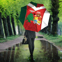 Rugby Tonga and Lebanon Umbrella Mate Maa Tonga Cedars Together