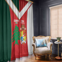 Rugby Tonga and Lebanon Window Curtain Mate Maa Tonga Cedars Together