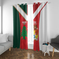 Rugby Tonga and Lebanon Window Curtain Mate Maa Tonga Cedars Together