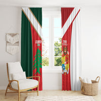 Rugby Tonga and Lebanon Window Curtain Mate Maa Tonga Cedars Together