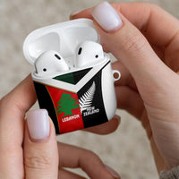 Rugby New Zealand and Lebanon AirPods Case All Black Cedars Together