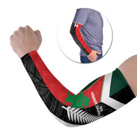 Custom Rugby New Zealand and Lebanon Arm Sleeves All Black Cedars Together