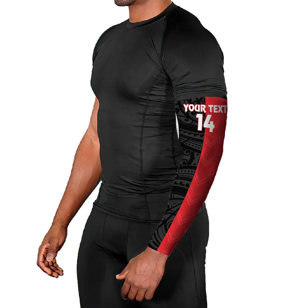 Custom Rugby New Zealand and Lebanon Arm Sleeves All Black Cedars Together