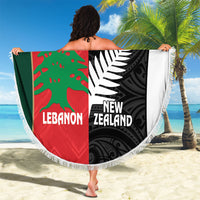 Rugby New Zealand and Lebanon Beach Blanket All Black Cedars Together