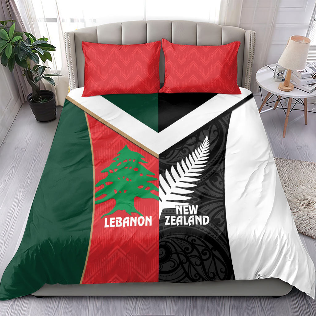 Rugby New Zealand and Lebanon Bedding Set All Black Cedars Together